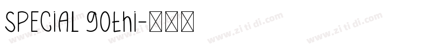 Special Gothi字体转换